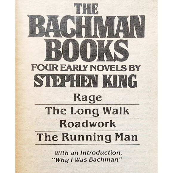 1986 The Bachman Books 1st Signet Printing Rage Stephen King PB Horror Vtg F6 - Picture 2 of 4